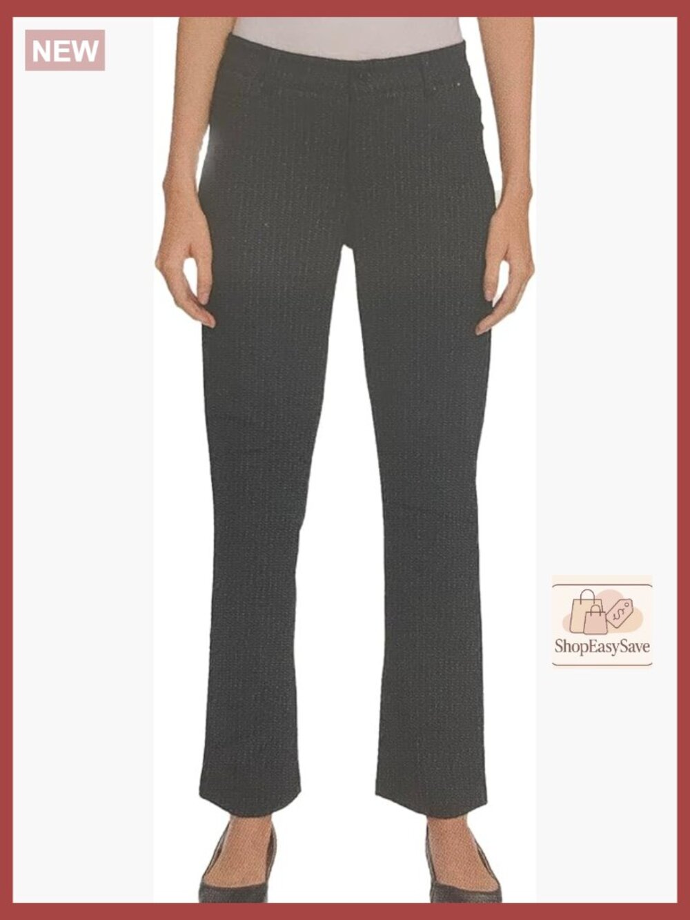 High Waist Straight Leg Dress Pants Ponte Office Work Business Slacks